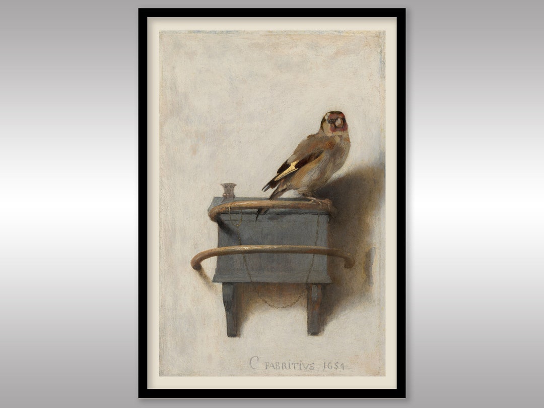 The Goldfinch by Carel Fabritius 1654 ~ Reproduction Art Print ~ Bird ...