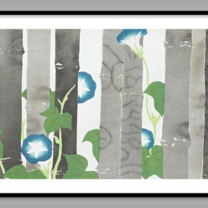 Morning Glories ~ Kamisaka Sekka (1866-1942) ~ Reproduction Art Print ~ Flowers ~ Plants