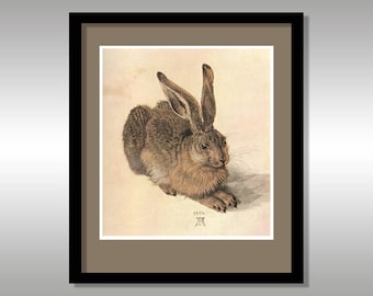 Young Hare 1502 by Albrecht Durer ~ Reproduction Print ~ Animals ~ Nature