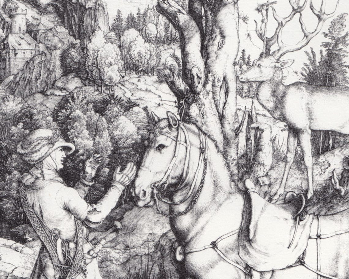 St Eustace. C 1501 by Albrecht Durer Reproduction Print Etsy St Eustace. C 1501 by Albrecht Durer Reproduction Print Etsy