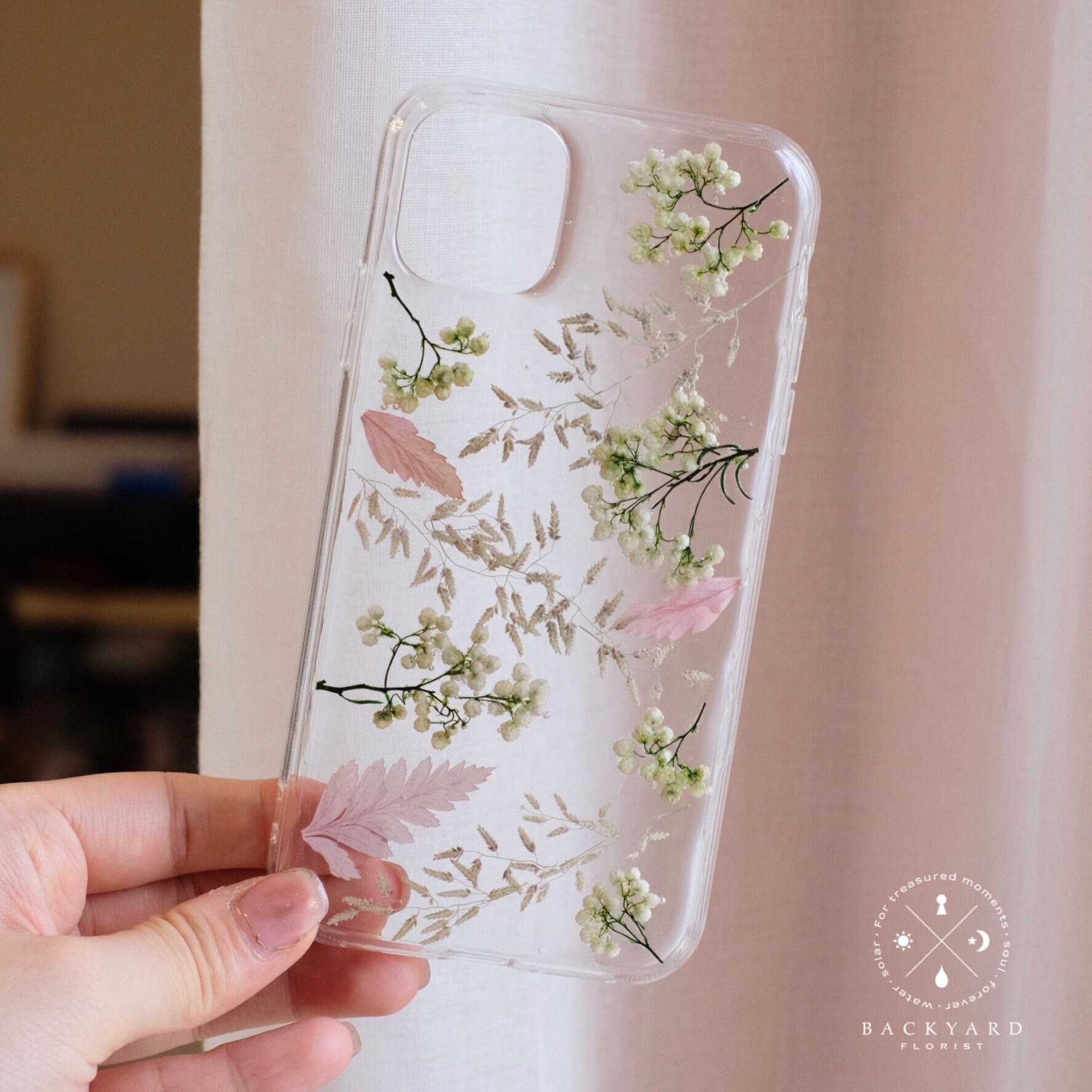 Handmade phone case/ pressed flower phone case/ pressed fruit Etsy