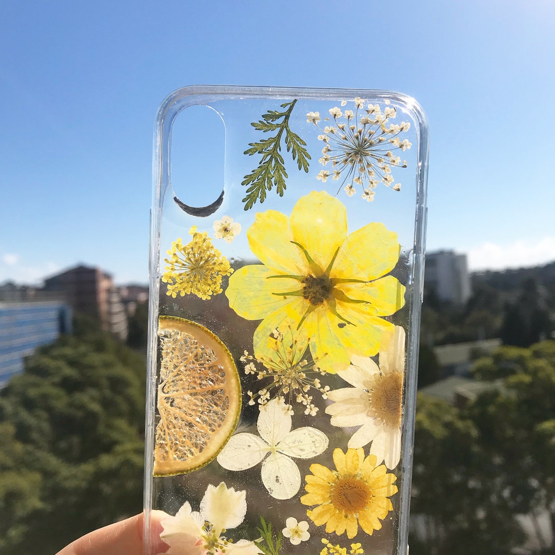 Handmade Phone Case/ Pressed Flower Phone Case/ Pressed Fruit Etsy