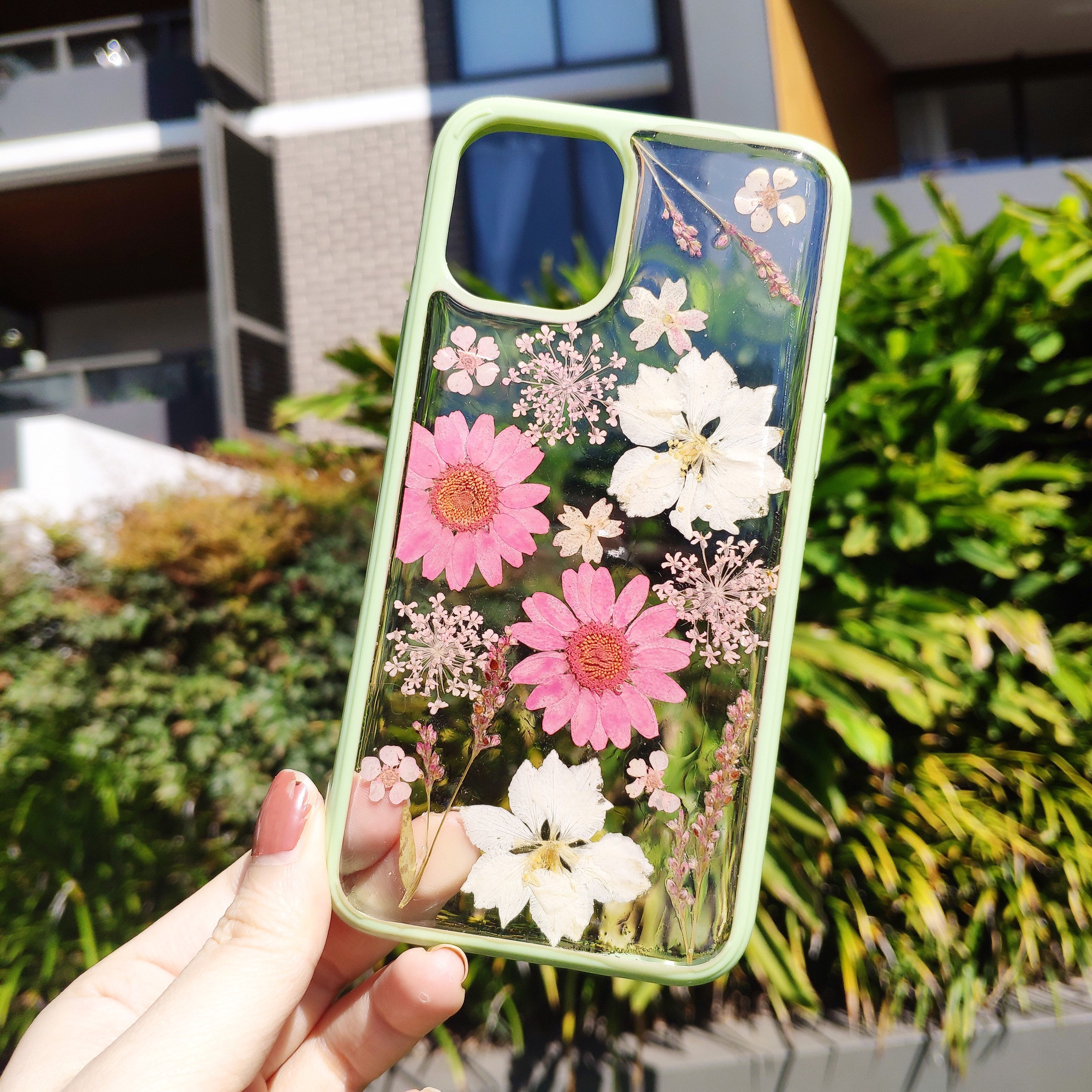 Handmade Phone Case/ Pressed Flower Phone Case/ Preserved Etsy Australia