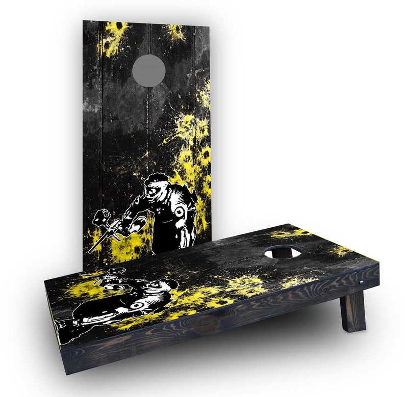 Paintball Themed Custom Cornhole Board Game Set Made in the Etsy