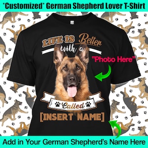 Personalized German Shepherd T-Shirt: Custom Dog Lover Apparel