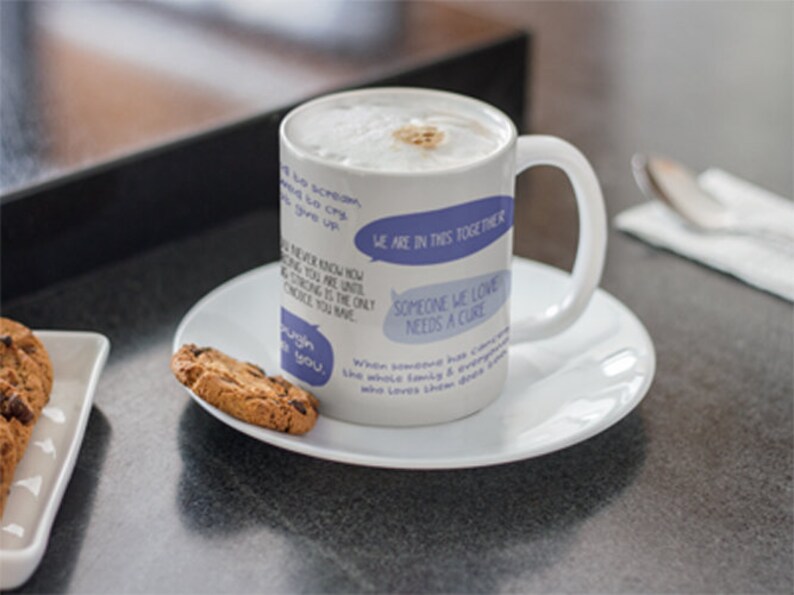 Colon Cancer Awareness Coffee Cup Can Beat It Novelty Ceramic Etsy