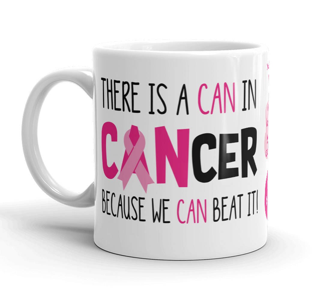 Tougher Than Cancer Coffee Mug Women Her Mom Pink Ribbon Cancer Survivor Gift 