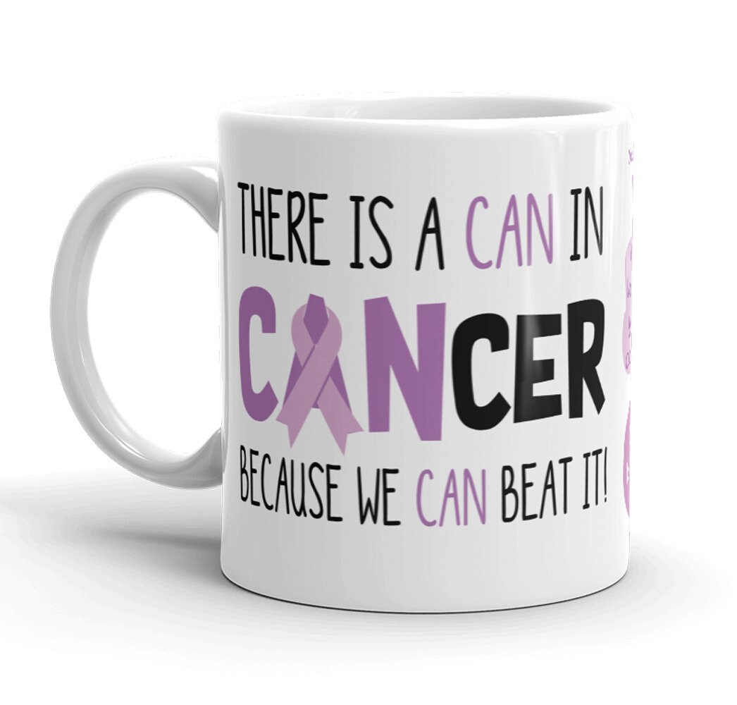 Personalized Testicular Cancer Coffee Mug Awareness Warrior Orchid Ribbon Cup 