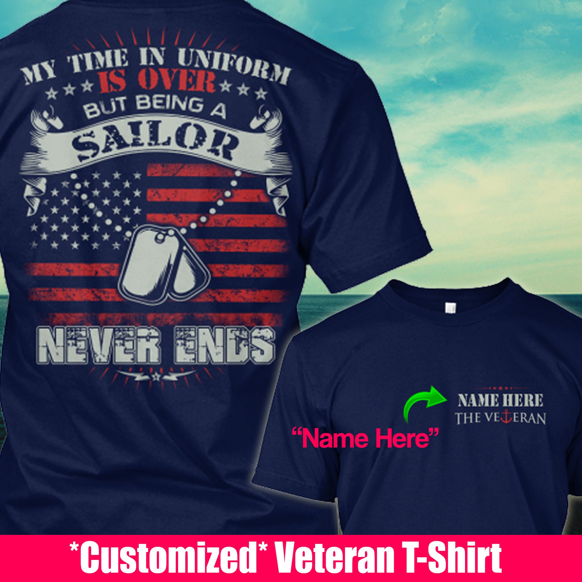 Personalized Veteran Shirt My Time in 