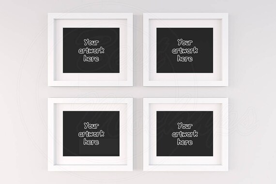 Frame Mockup Landscape 4 Mockup 8x10 White Mockup Frame