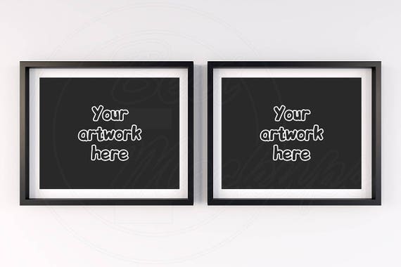 Frame Mockup 10x8 Set Of 2 Frame Black Frame Frame Mockup 10x8 Set Of 2 Frame Black Frame