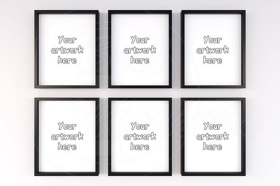 Mockup Bundle Set Of 6 Mock Up Frame Black