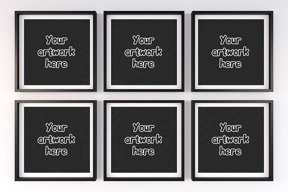 Square Frame Mockup Black Frame Mockup 6 Mockup Set Square Frame Mockup Black Frame Mockup 6 Mockup Set