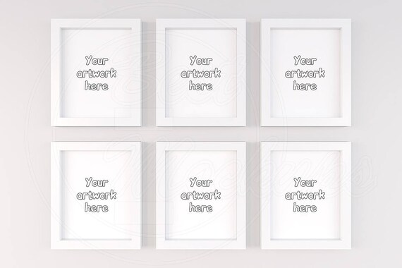 Mockup Bundle Set Of 6 Mock Up Frame White