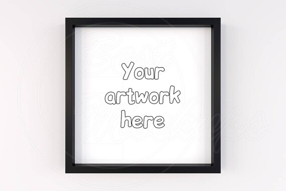 Instant Download Mockup Black Frame Mockup Square Frame Mockup