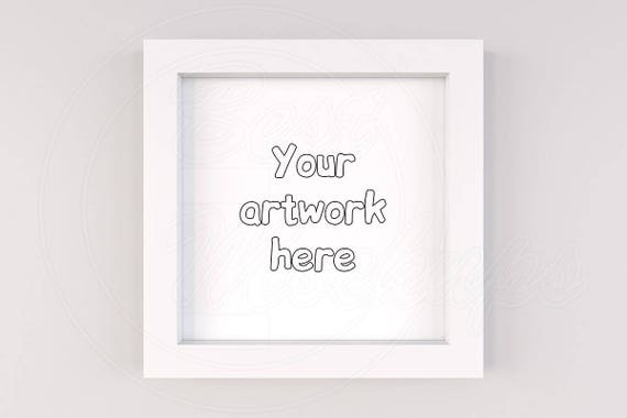 Square Frame Mockup Styled Stock Photo White Frame Mockup