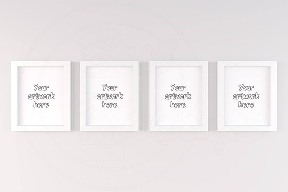 4 Mockup Wall Art Mockups White Frame Mockup Four 4 Mockup Wall Art Mockups White Frame Mockup Four