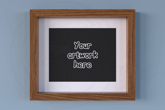 Download Matted Frame Mockup Wooden Frame 8x10 Mockup Clean Etsy