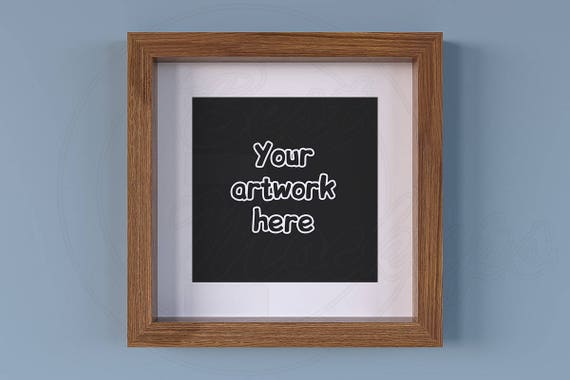 Styled Stock Photo Wood Frame Mockup Square Mockup Matted Etsy