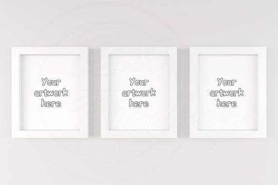 8x10 Mockup Wall Art Mockup Mockup Kids Three Mockup White Etsy