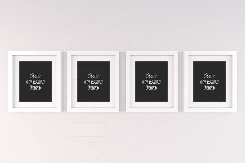 Download Four mockup 8x10 mockup Set of 4 frame mockup White frame ...