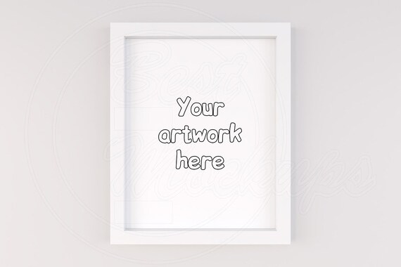 Download 11x14 Mockup White Frame Mockup Vertical Frame 11x14 Frame Etsy