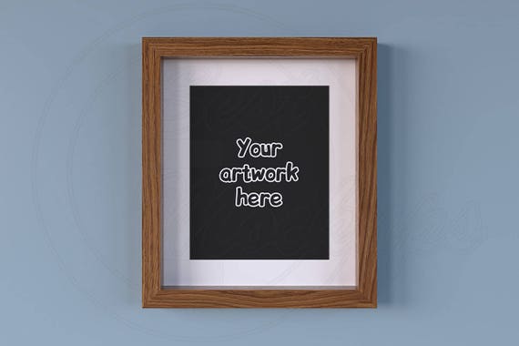 Wood Frame Mockup 8x10 Frame Mockup Empty Digital Frame Etsy