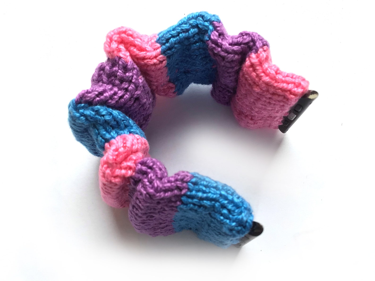 Scrunchie Bi pride knitted Apple Watch Band 38mm 40mm 42mm | Etsy