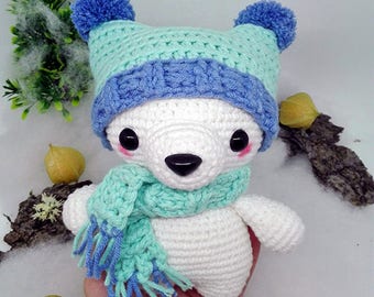 Bear crochet PATTERN Amigurumi bear pdf tutorial - Claus the polar bear