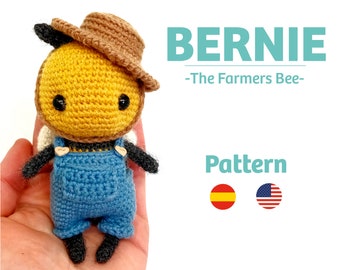 Bee crochet PATTERN Amigurumi Bee pattern pdf tutorial - Bernie The Bee