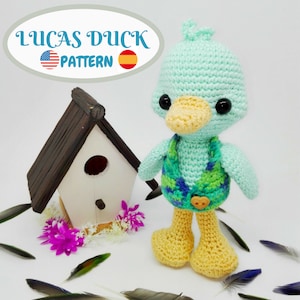 Duck crochet PATTERN Amigurumi duck pdf tutorial - Lucas Duck