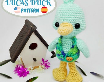 Duck crochet PATTERN Amigurumi duck pdf tutorial - Lucas Duck