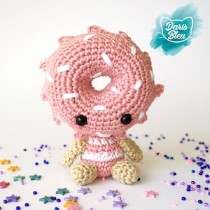 Donut crochet PATTERN Amigurumi donut pdf tutorial - Chibidonut