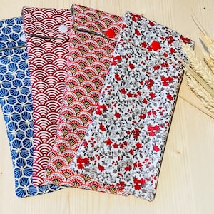Pochette à couverts, étuis à couverts en tissu enduit