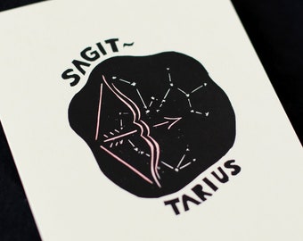 Sagittarius Zodiac Greeting Card