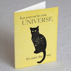 Cat Universe Greeting Card image 1