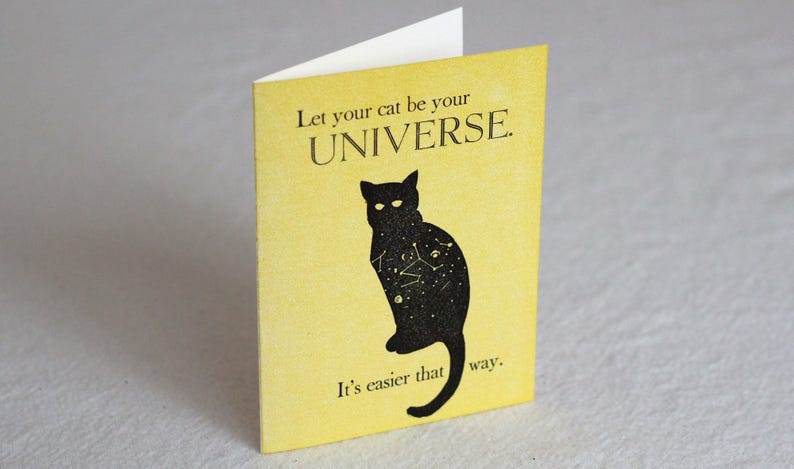 Cat Universe Greeting Card image 1