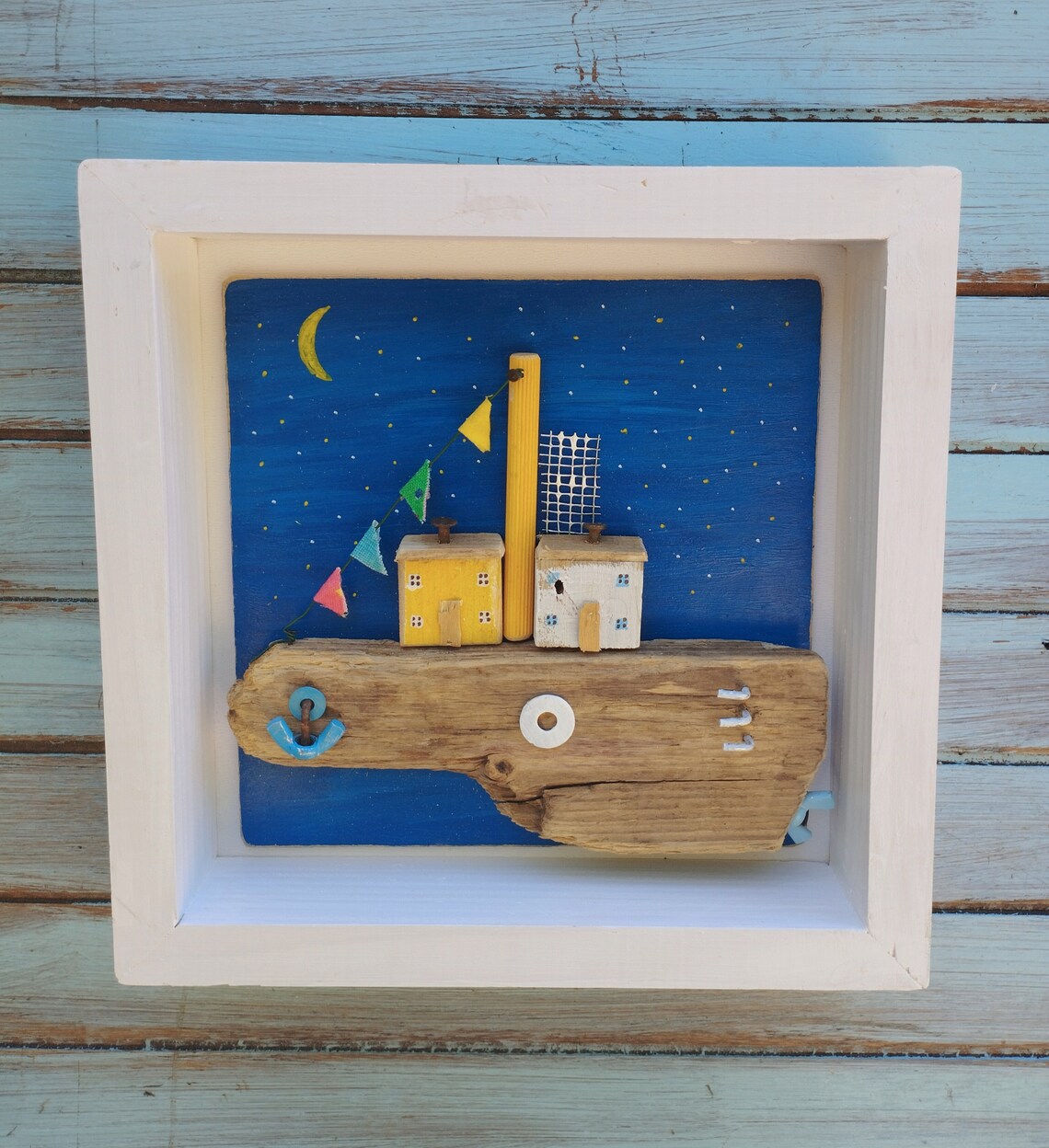 Driftwood Houses Driftwood House Wall Art Wall Decor House Etsy