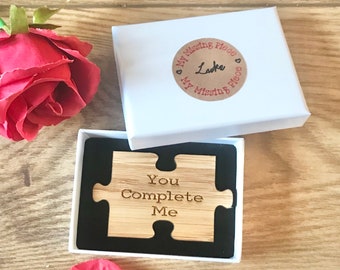 Personalised Token of Love, Jigsaw, Missing Piece, Love Token, Valentines Gift, 5th Anniversary, Gift For Her, Gift For Him