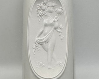 Bjorn Wiinblad for Rosenthal White Bisque Relief Vase