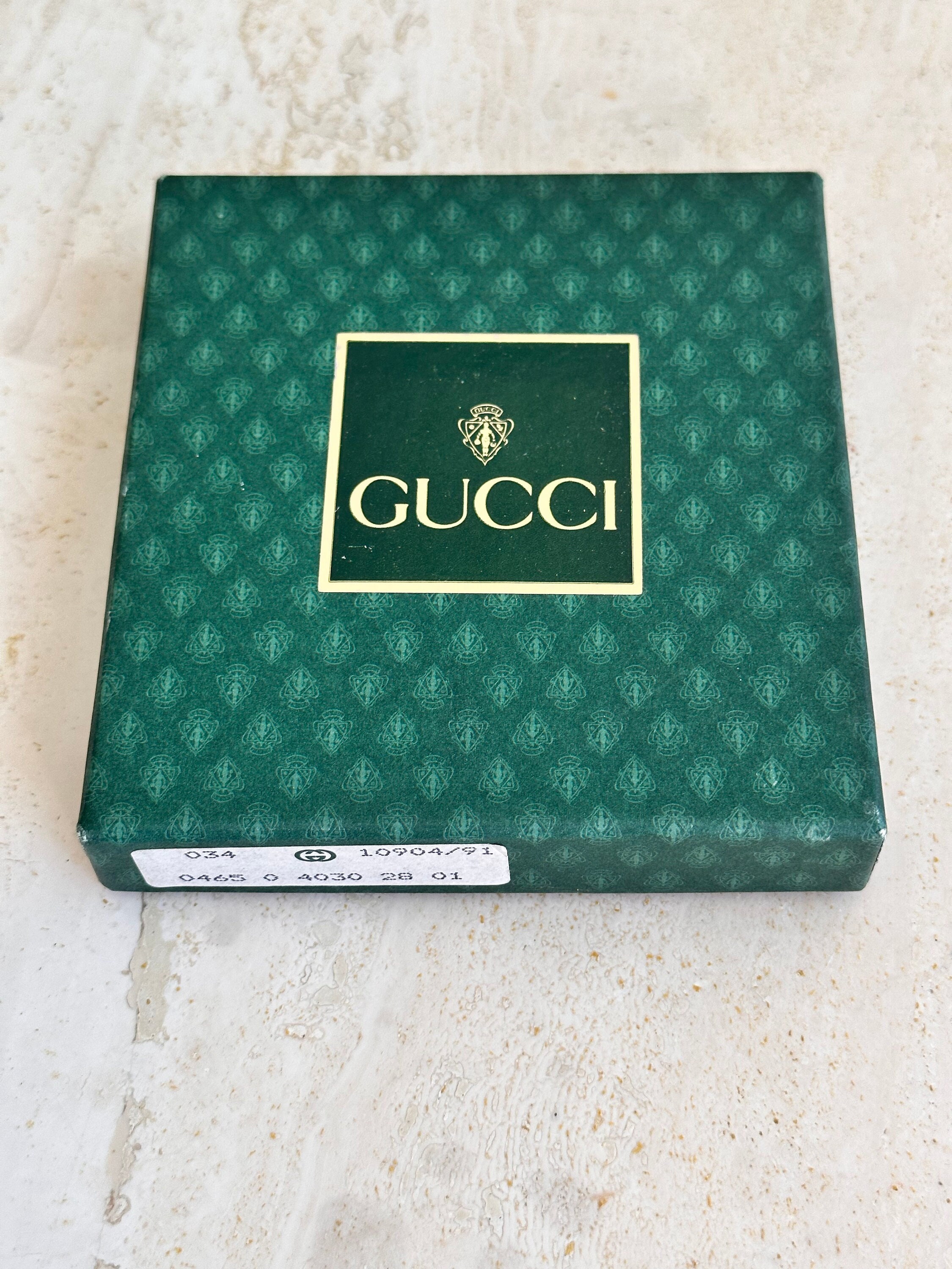 Gucci VINTAGE Silver/Brass Plated c1970s Cigar Box VERY RARE