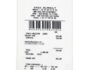 【新品】MARKERAD IKEA × VIRGIL ABLOH RECEIPT Off-White - MARKERAD IKEA×VIRGIL ABLOH 