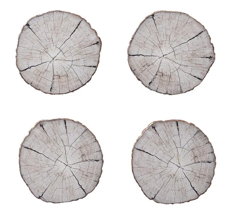 Kim Seybert Birch Coasters and Placemat - Thumbnail 5