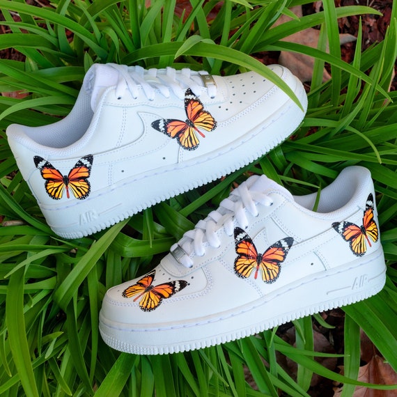 orange butterfly air force 1