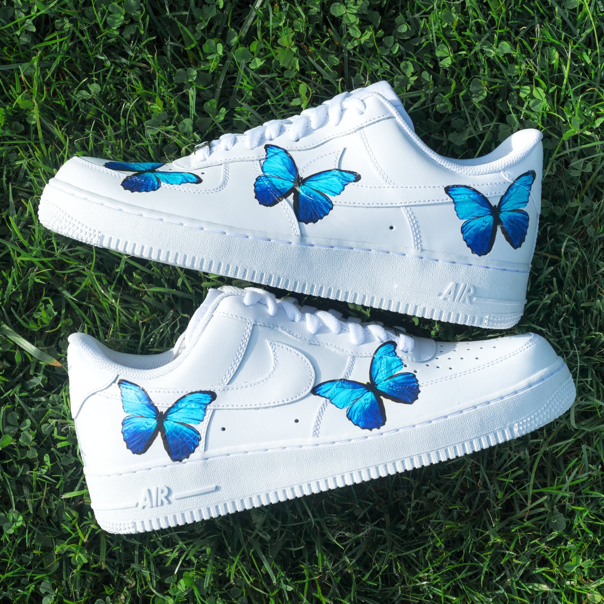 nike air force met vlinders