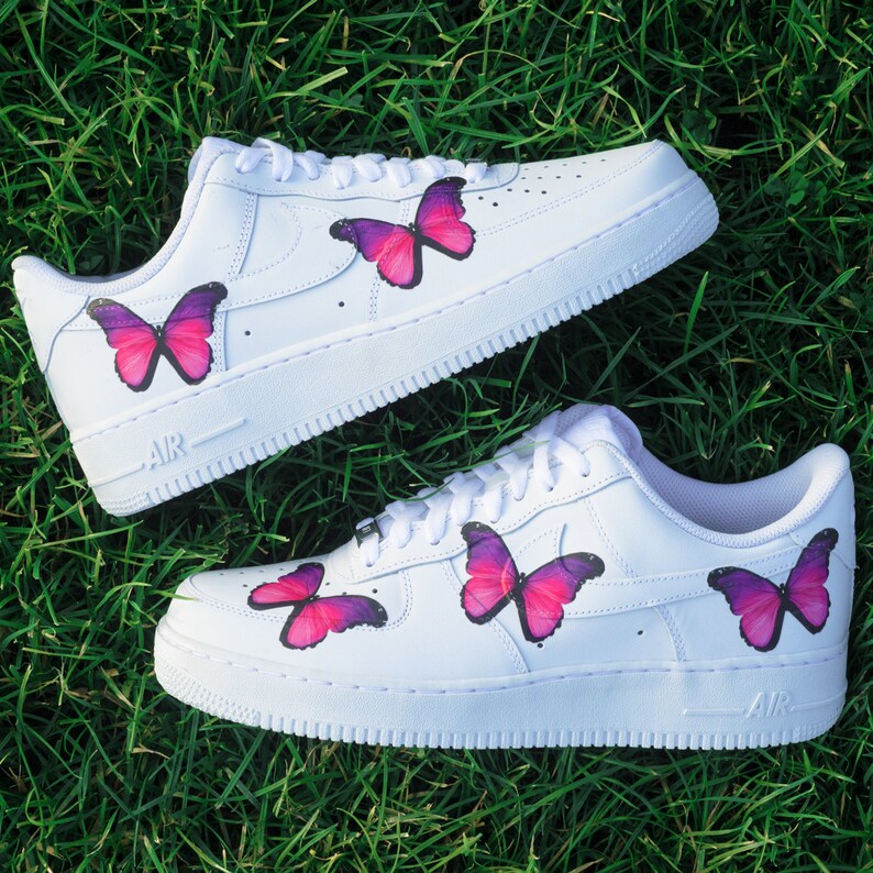 custom shoes butterfly