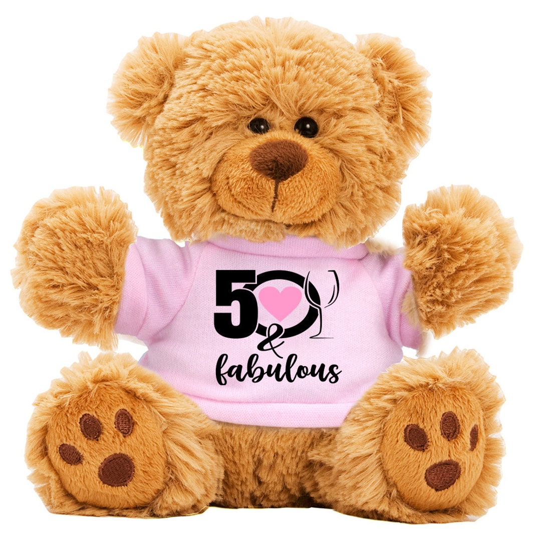 50th Birthday Cute Teddy Bear Great Gift - Etsy