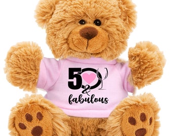 50th Birthday Cute Teddy Bear  Great gift