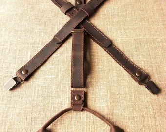 Bretelles En Cuir Personnalisées Berlin - Neuves, Emballage D'origine