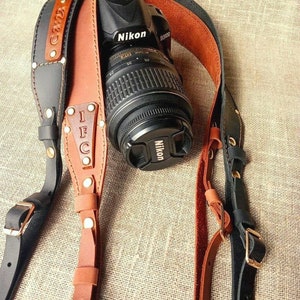 Leather camera strap Personalized Camera strap, slr, dslr camera strap, canon camera strap, nikon camera strap gift, Camera Holder
